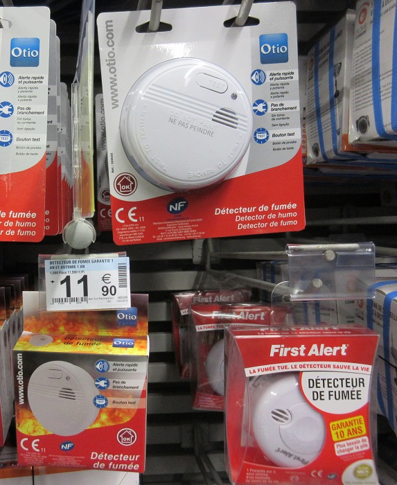煙探知機売り場