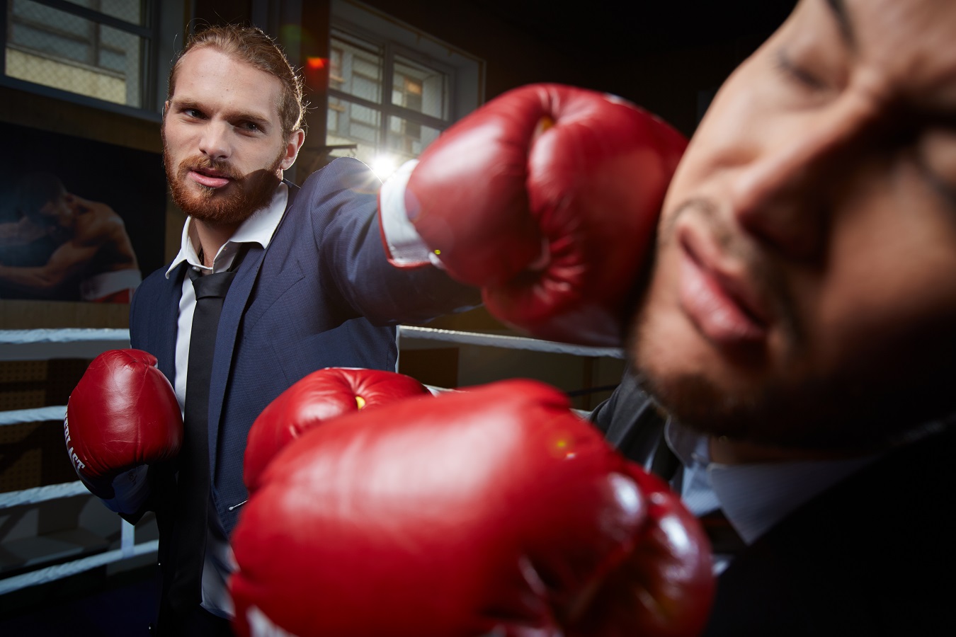 Hitting business rival
