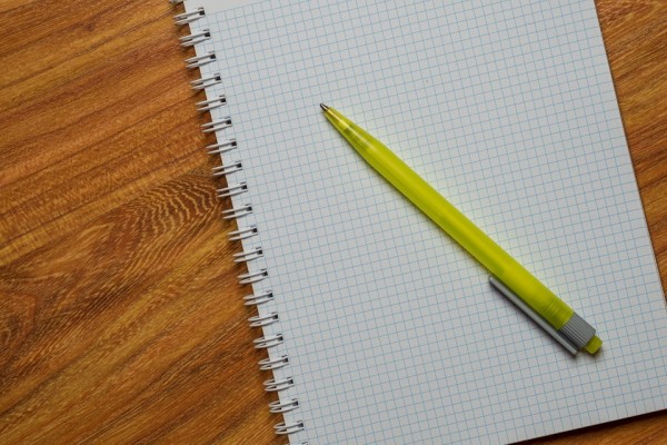 ノートに書く