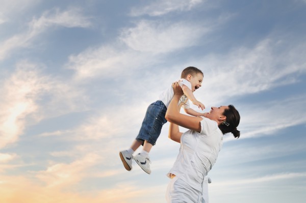 woman child outdoor