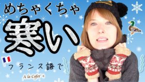 Vol.339　めちゃくちゃ寒い時に使うフランス語おもしろ表現　楽しく学ぶフランス語　