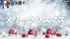 Vol.166「Joyeux Noël」の意味　楽しく学ぶフランス語　