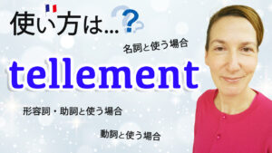 Vol.562　「tellement」どんなときに使うの？　楽しく学ぶフランス語